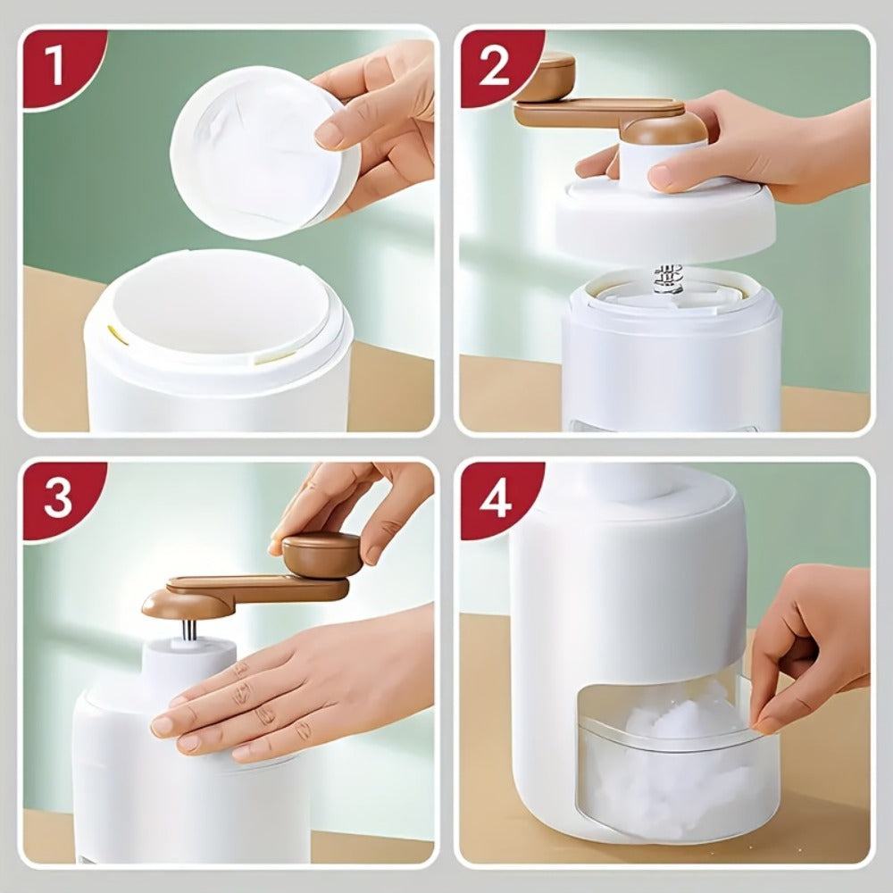 Manual Ice Shaver Machine ¨C Hand-Powered Snow Cone Maker & Ice Crusher, BPA-Free, Portable for Home, Parties, Picnics & BBQs, Includes Ice Cube Trays, Easy to Use Shaved Ice Maker for Kids & Adults