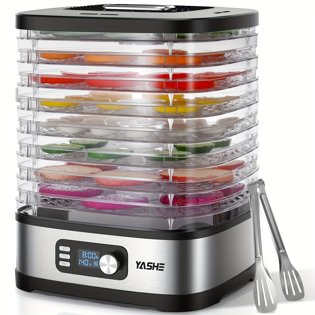 Food Dehydrator 240W with Temperature Control | BPA-Free Dishwasher-Safe Trays, Electric Food Dryer for Jerky, Fruits, Herbs & Vegetables, Recipe Book Included ¨C 5-Tray & 8-Tray Options