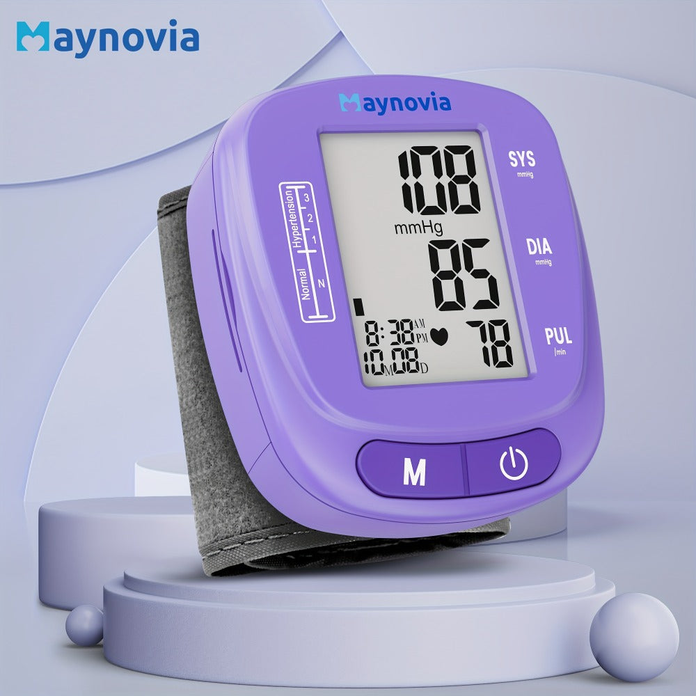 Blood Pressure Monitor Wrist Cuff with Oximeter Fingertip ¨C Digital BP Machine Home Use, 120 Memory, Portable Case & Battery Included, Fully Automatic Hypertension Tracker