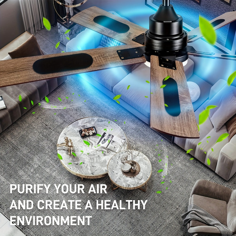 Ceiling Fan Blade Air Purifier Filters 30Pcs | Activated Carbon Odor & Dust Eliminator Pads | Home Kitchen Bedroom Office Indoor Air Quality Improvement