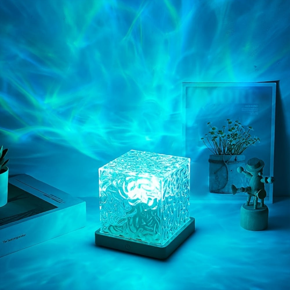 LED Star Projector Night Light USB Powered, 7-Star Galaxy Starry Sky & Water Ripple Effect Lamp for Bedroom Camping Wedding Home Decor, Holiday Gift