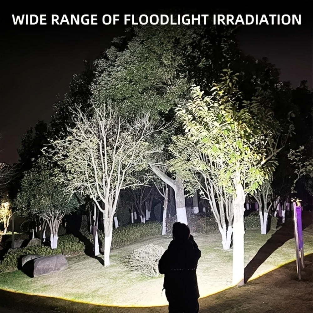 LED Flashlight Rechargeable 1000 Lumen ¨C 2-Pack Super Bright Tactical Flashlight with Digital Display, Camping Fishing Hunting Emergency Lighting, Gift Box Included, Father's Day Gift for Men