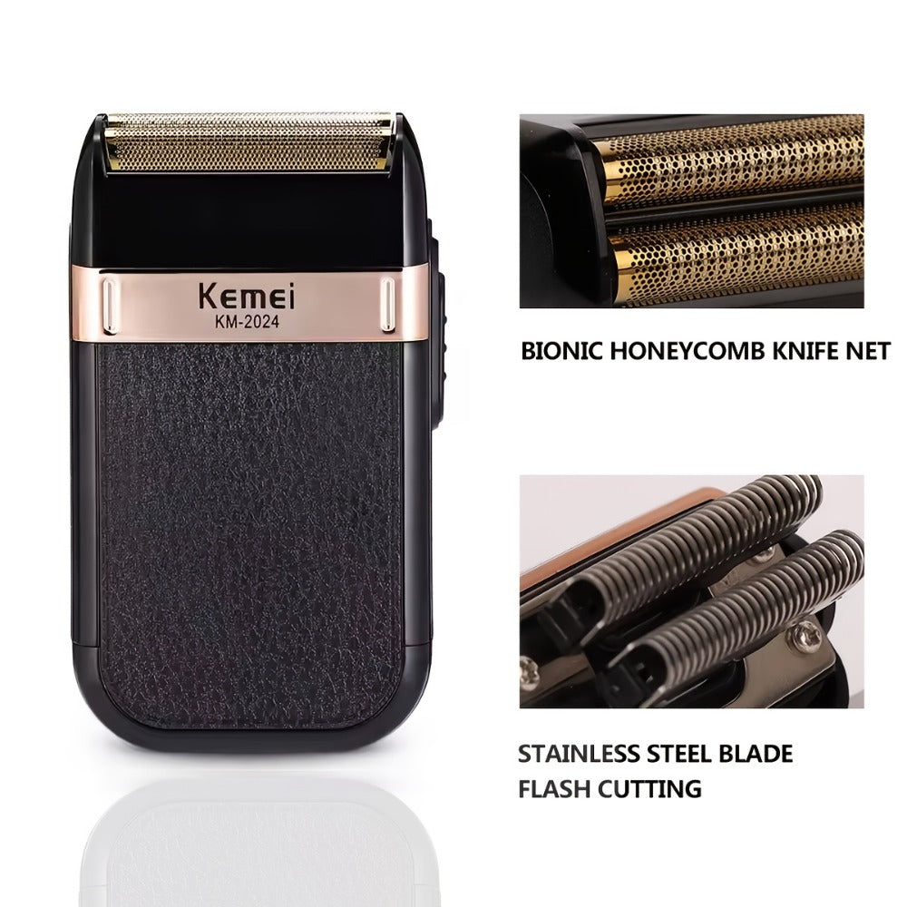 Men's Rotary Electric Shaver USB Rechargeable Long Battery Life Cordless Wet Dry Razor Close Shave Beard Grooming Tool Father's Day Gift