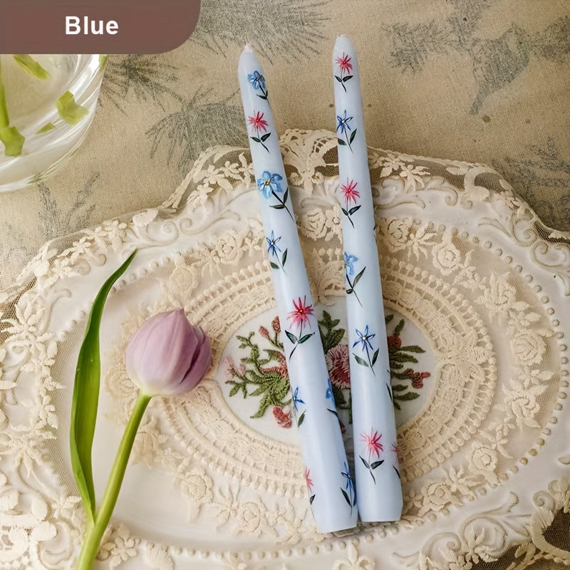 Taper Candles Scented 9.84in - Christmas Dinner Table Decor, Wedding Candlelight Decoration, Long Slim Candles for Home & Holiday, 2 or 4 Pack