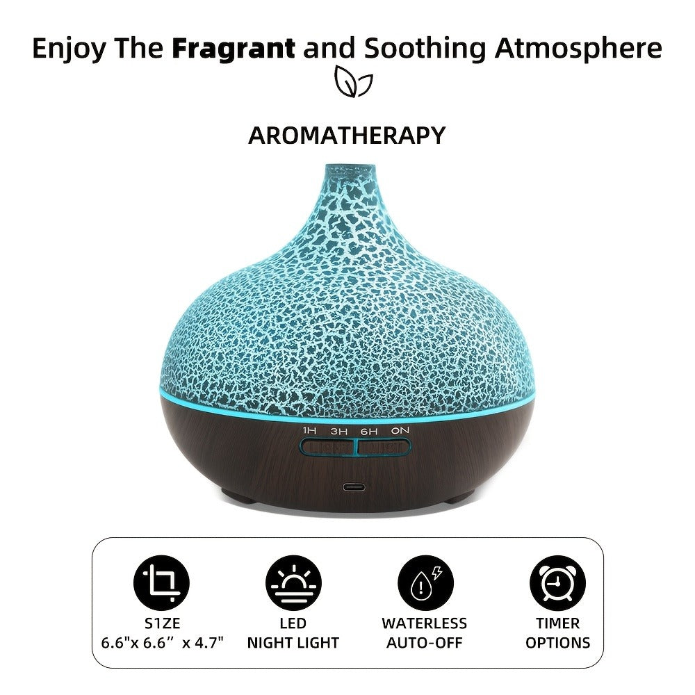 Essential Oil Diffuser 2 Pack 18.6oz Soundwave Technology Cool Mist Humidifier with Remote Control 7-Color LED Ultra Quiet Aromatherapy Gift Set with 12 Essential Oils