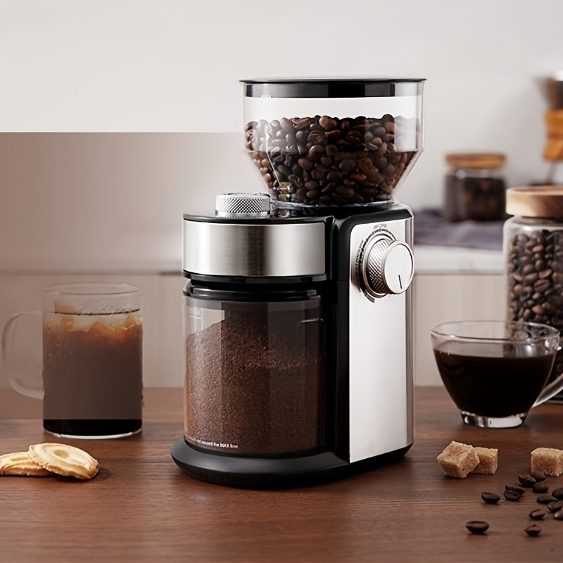 Electric Burr Coffee Grinder with 16 Precise Grind Settings, Adjustable Burr Mill for 2-14 Cups, Stainless Steel Coffee Bean Grinder for Espresso, Pour Over, French Press & Drip Coffee