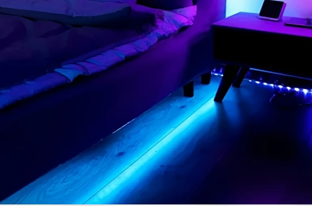 RGB Wall Light 2 Pack Battery Powered - Seven Color Gradient Dimming Night Light with Touch Switch | Festive Atmosphere Lamp for Bedroom, Hallway & Living Room Decoration