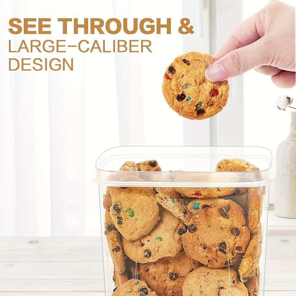 Airtight Food Storage Containers 64 Piece Set - BPA-Free Plastic Canisters with Lids for Pantry Kitchen Organization, Dishwasher Safe, Perfect for Storing Flour Sugar Cereal Dry Goods and Snacks, Includes Reusable Labels and Marker, 32 Boxes and 32 Lids