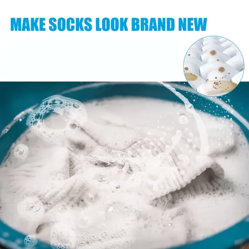 Sock Cleaning Tablets Deep Penetration Odor Neutralization Sweat Stain Remover 12 Tablets No Scrubbing Laundry Soaking Effervescent