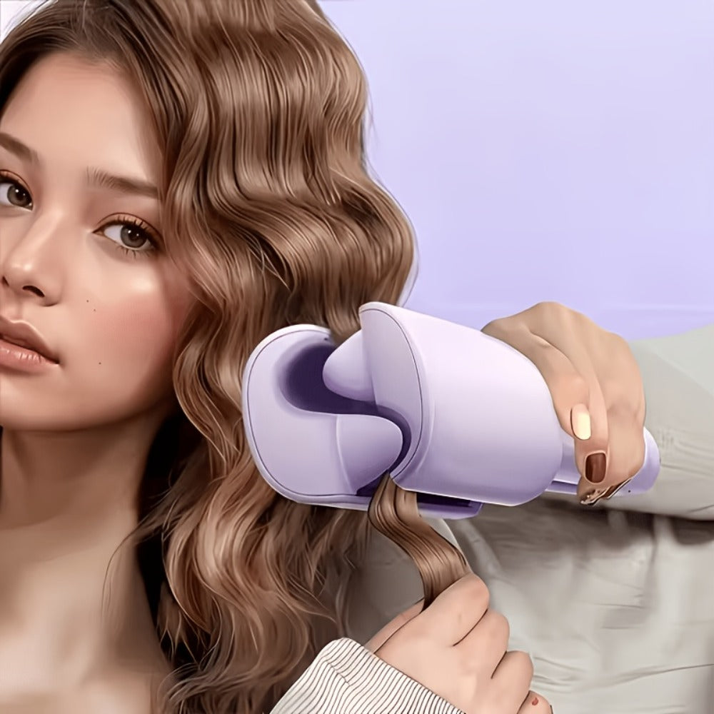 32mm Wave Curling Iron - Women's Hair Curler for Long-Lasting Deep Curls & Instant Beach Waves, Professional Salon Styling Tool for All Hair Types, Easy to Use, Gift for Women, Travel & Home Use