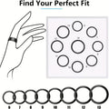 Smart Ring Health Fitness Tracker - Sleep Monitor Heart Rate Temperature Blood Pressure Pedometer Calorie Menstrual Cycle Tracker, Bluetooth 5.0 Compatible with iPhone Android, No Subscription Fee