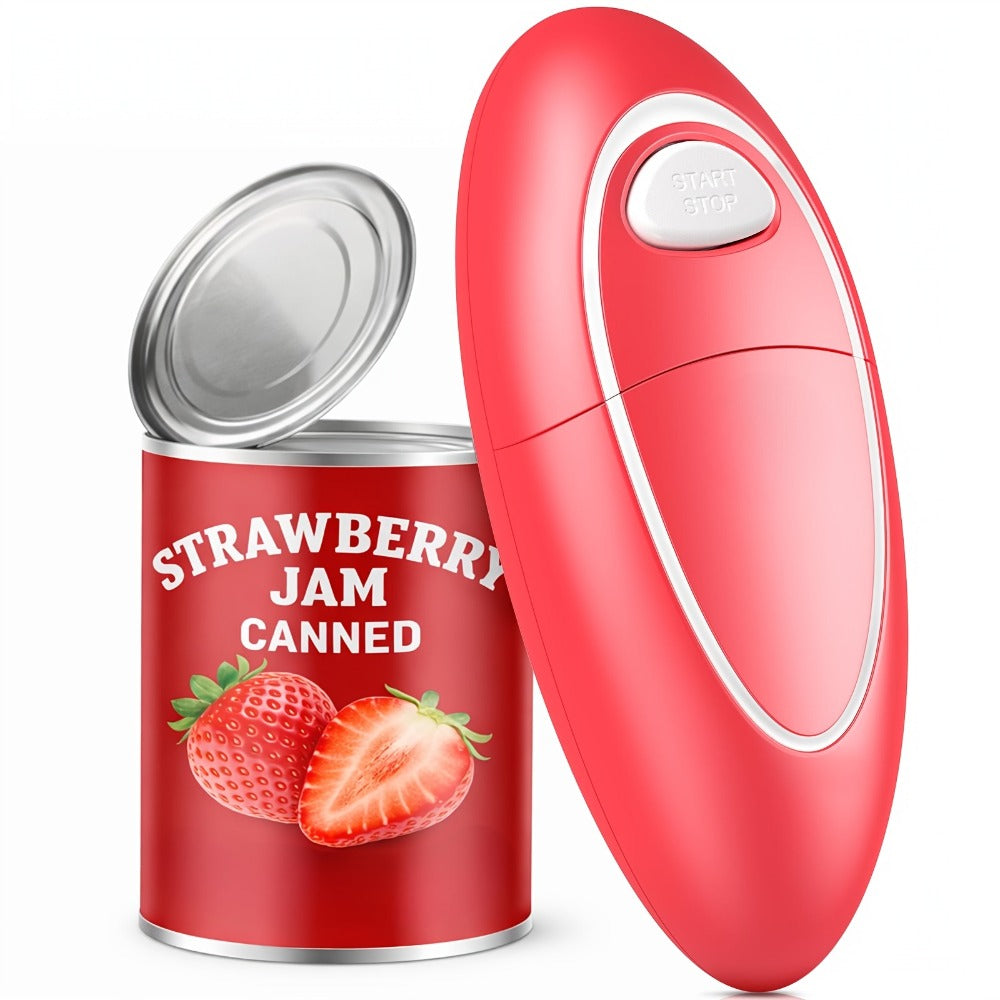 Electric Can Opener One-Touch Automatic ¨C Smooth Edge Battery Operated Handheld Opener for All Can Sizes, Best Kitchen Gadget for Seniors, Arthritis & Weak Hands, Great Gift Idea