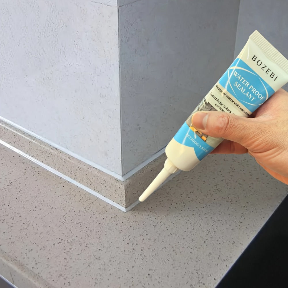 Waterproof Tile Grout Sealant Gap Filler for Kitchen & Bathroom ¨C Odorless Strong Adhesive Tile Refill Agent for Sink Floor Wall Cracks, White 100g (3-Pack)
