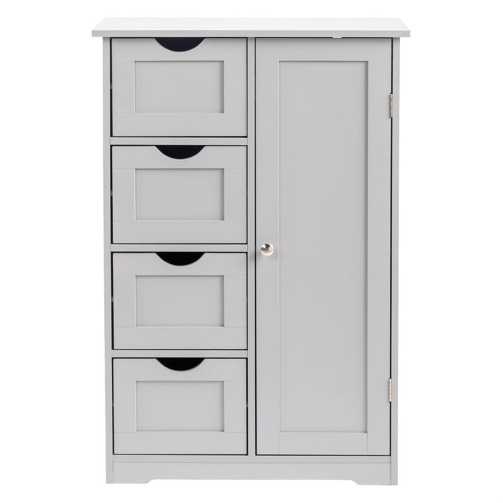 Bathroom Storage Cabinet with Drawers ¨C Waterproof Freestanding Floor Cabinet with 4 Drawer Organizer for Bathroom, Bedroom, Living Room