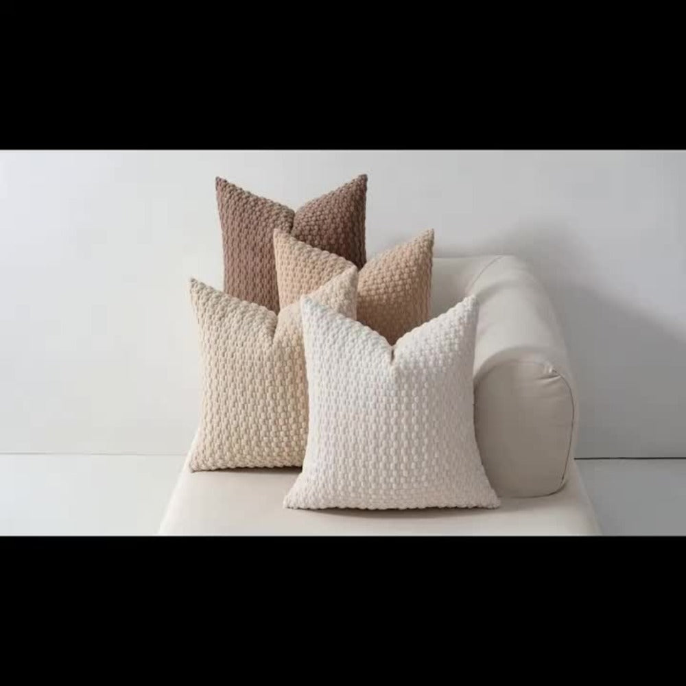Boho Throw Pillow Covers 4 Pack Velvet Woven Cushion Covers Double-Sided Decorative Pillowcases for Sofa Couch Bed Chair 20x20 Inch Machine Washable
