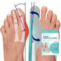 Bunion Corrector Sleeves 2-Pack ¨C 4-Point Fixation Big Toe Separator, Adjustable Day & Night Hammer Toe Straightener for Men & Women