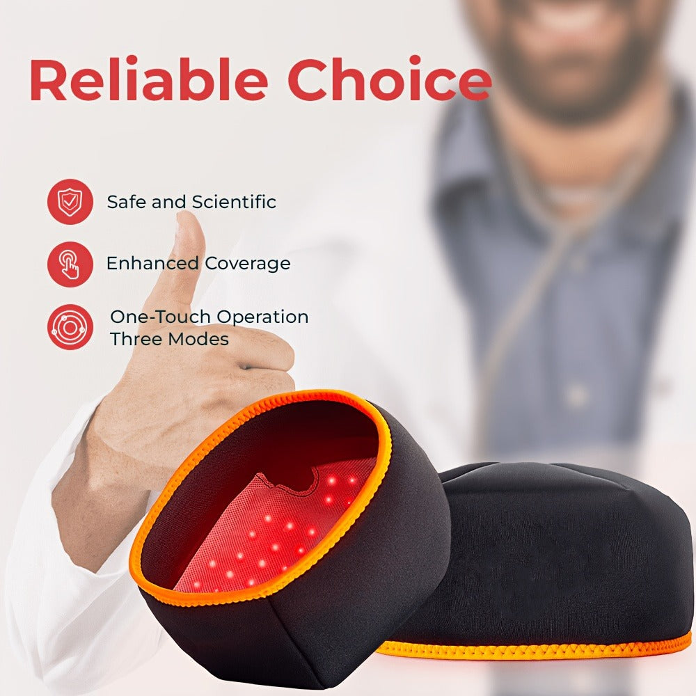 Red Light Therapy Cap 101 LEDs Detachable LED Panel Infrared Light Hat for Brain Relaxation Insomnia Relief Head Pain Treatment Hair Growth Scalp Care