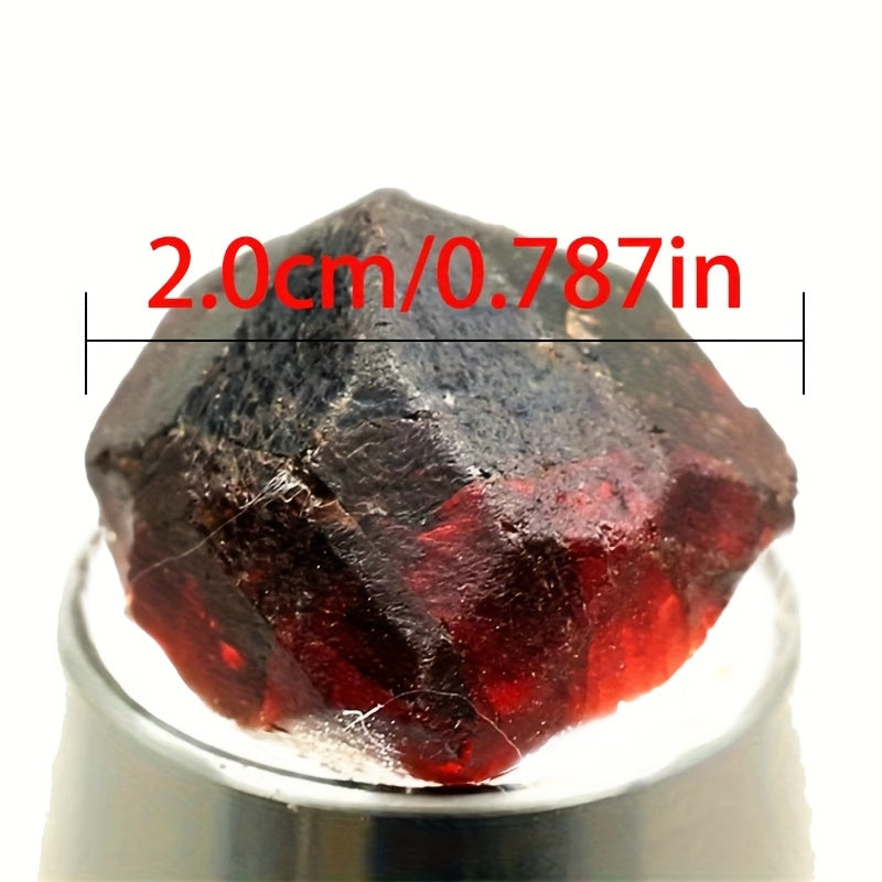 Natural Red Garnet Crystal Rough Stone ¨C Raw Unpolished Mineral Specimen for Home Decor, Crystal Healing, Feng Shui Display & Collector Gift, Genuine Gemstone Rock