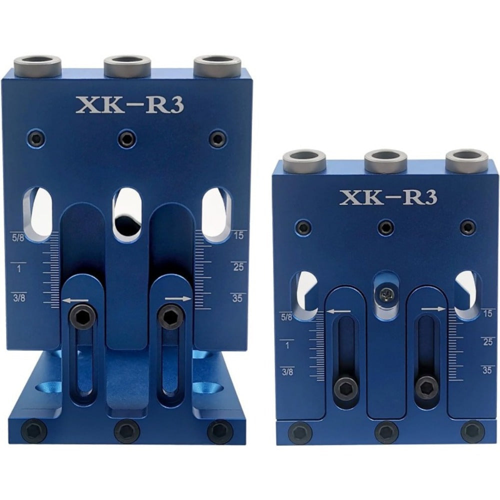 Pocket Hole Jig Kit Adjustable 3 Guide Holes 15 Degree Angle Drill System with Drill Bit Screwdrivers Screws Plugs Hex Drivers for Woodworking Joinery Carpenter DIY Projects
