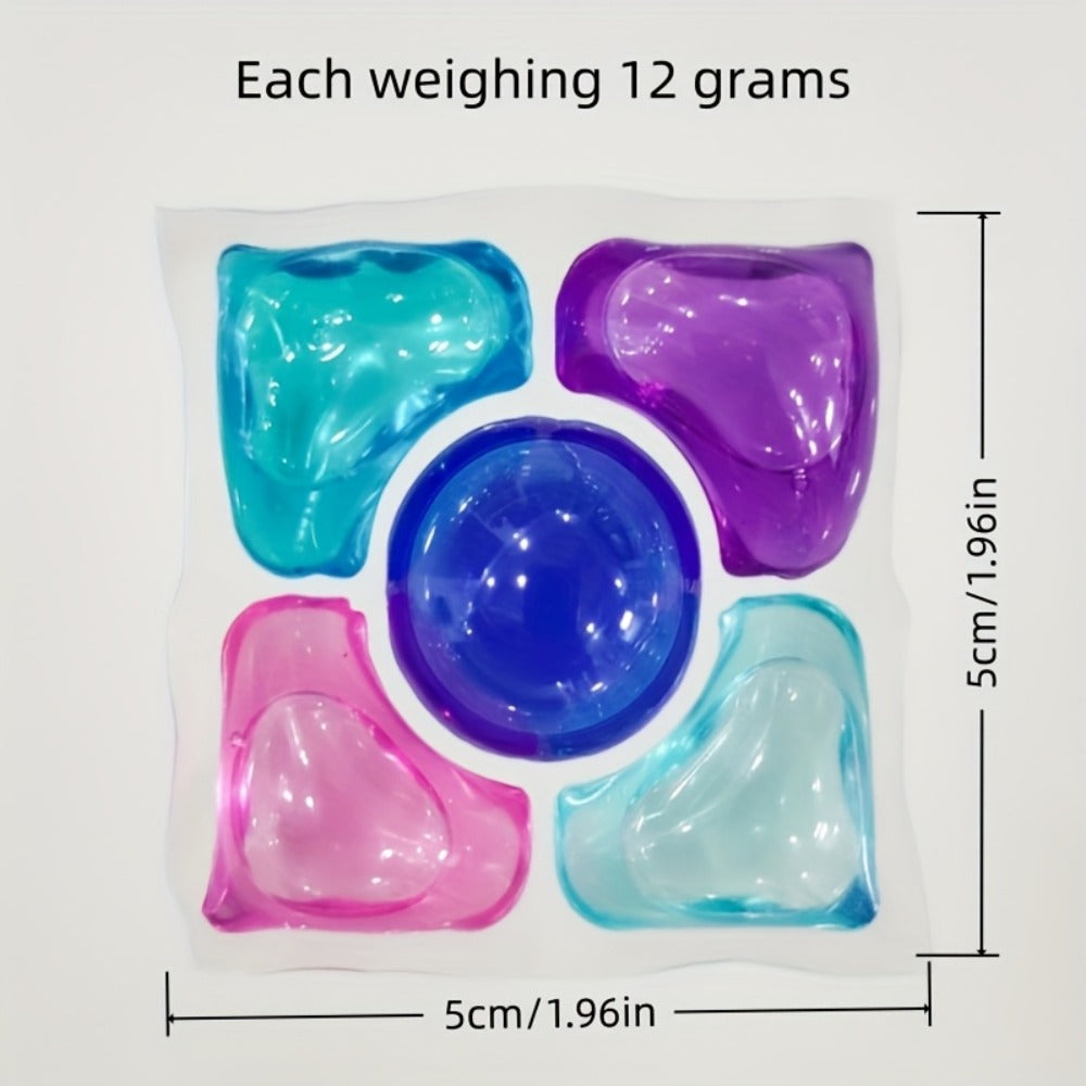 Laundry Pods 5-in-1 Scented Detergent Pods Powerful Stain Remover Long-Lasting Fragrance Each Pod Washes 8-12 Items 12g Per Pod Fabric Cleaner for Home