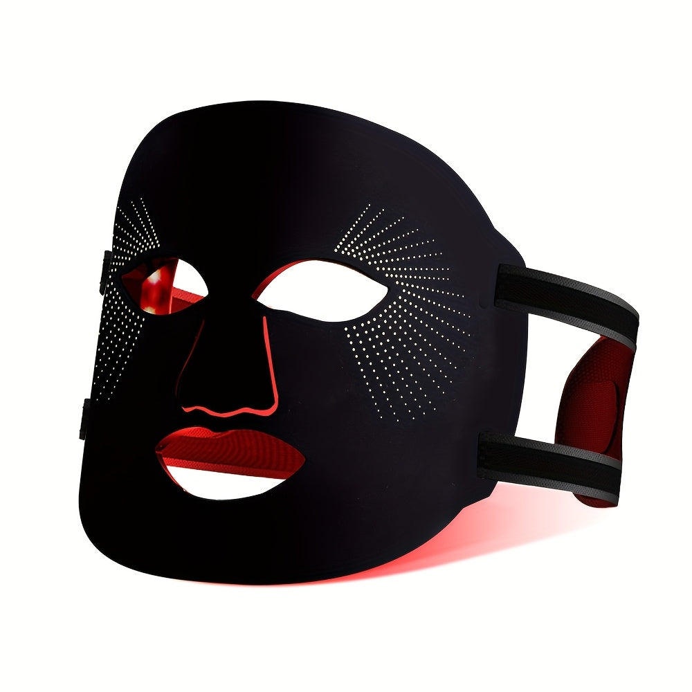 Red Light Therapy Face Mask 7 Color LED ¨C FDA Cleared Silicone Mask for Anti-Aging, Wrinkles, Acne & Skin Whitening, Eye Protection, USB Rechargeable