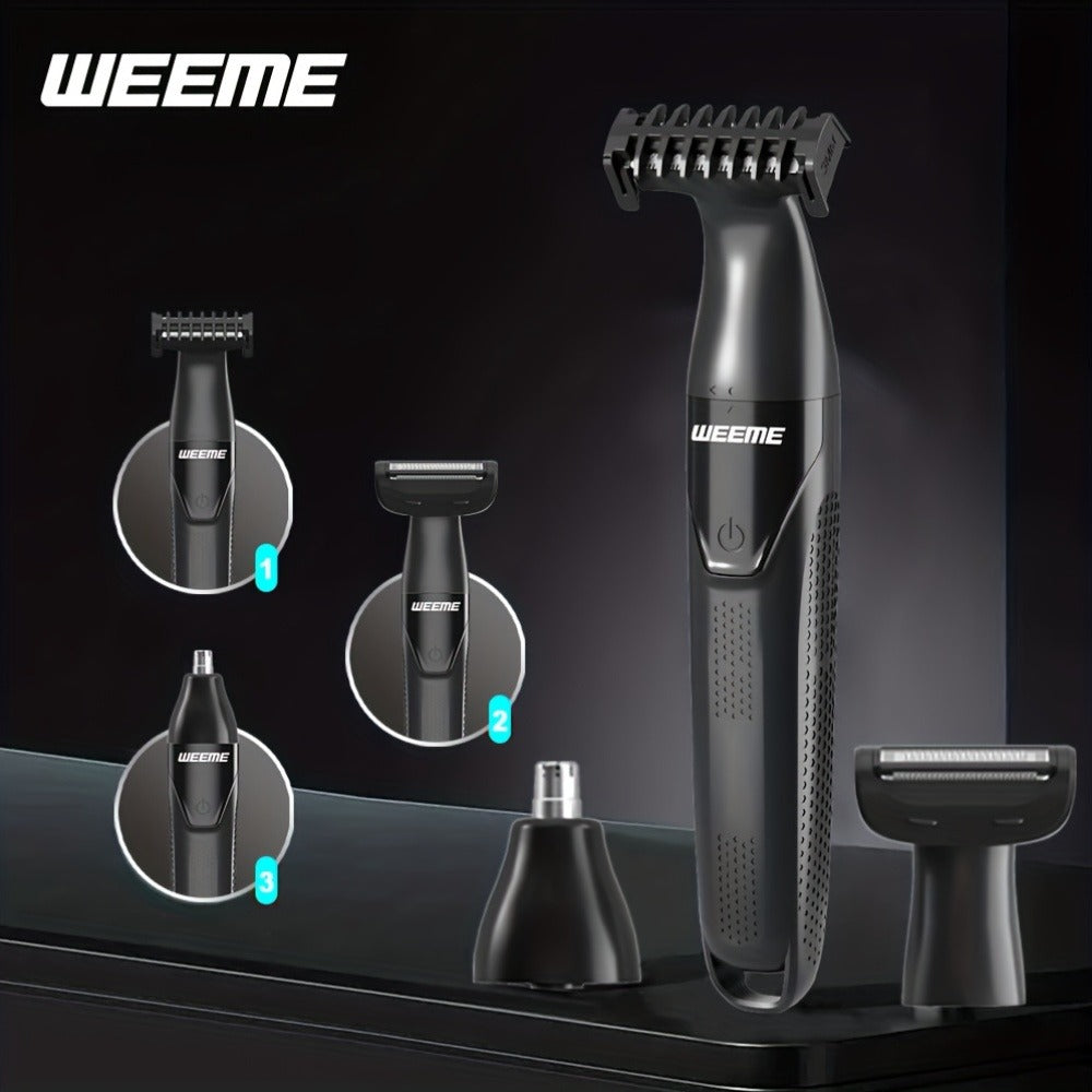 Electric Epilator & Hair Removal Device 3-in-1 for Men & Women - Painless Shaver Trimmer for Underarms Legs Arms Bikini Line Sensitive Areas, USB Rechargeable Personal Care Grooming Tool