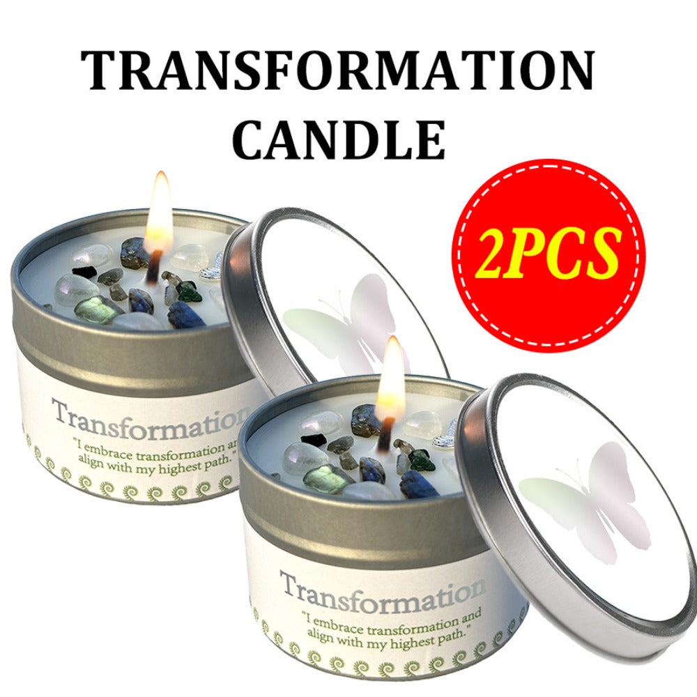 Manifestation Candles Scented Soy Wax with Golden Crystal ¨C Law of Attraction Abundance Candle for Meditation, Yoga & Focus | Spiritual Gift for Women with Guidance Card | Christmas, Birthday, New Year