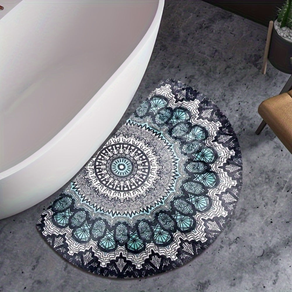 Outdoor Door Mat Heavy Duty Non-Slip Welcome Mat for Front Door Entrance Patio Porch, Durable Low-Profile Rug, Multiple Colors & Sizes, Light Blue Brown Dark Blue Gray Rainbow