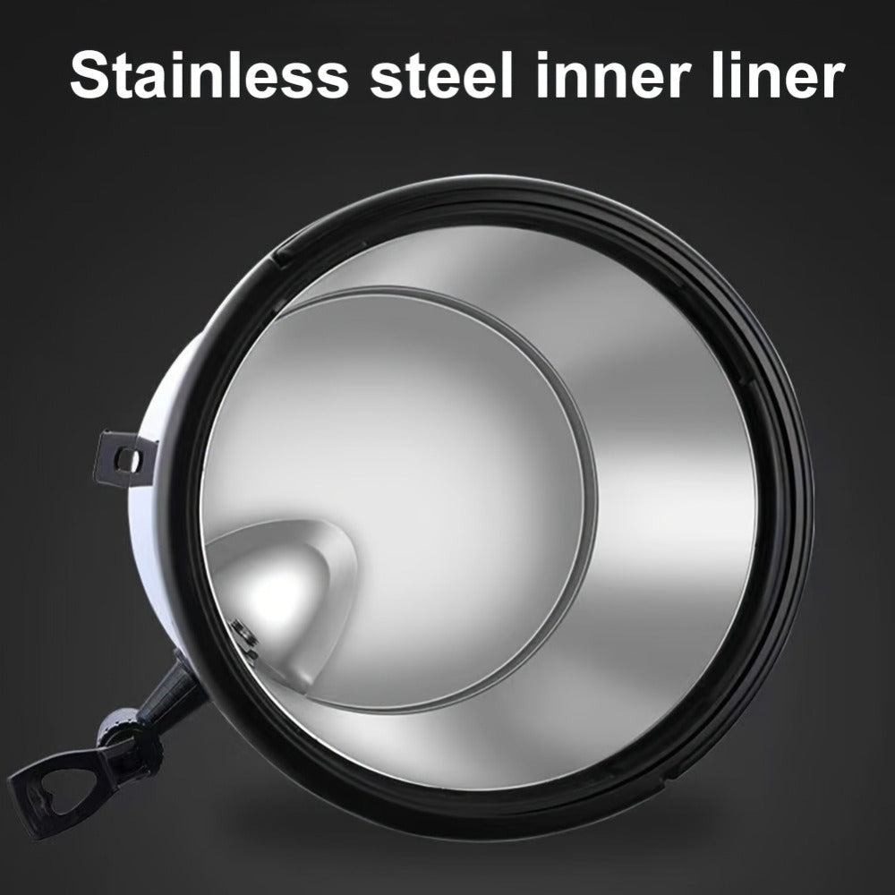 Stainless Steel Beverage Dispenser with Spigot Insulated Drink Bucket for Hot Cold Coffee Tea Juice Water Party Catering Drink Container 6L