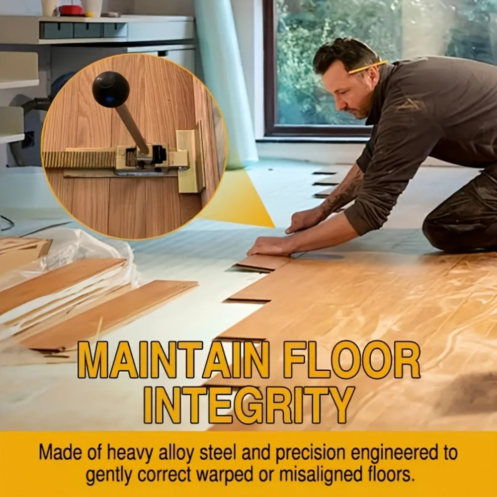 Hardwood Flooring Jack & Positioning Tool for Installing & Straightening Hardwood Floors ¨C Professional Floor Installation Tool for Tongue & Groove, Laminate & Engineered Wood Flooring