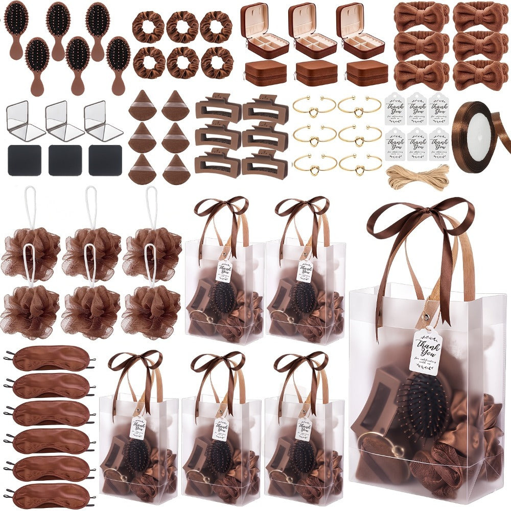 Party Favor Set for Women 74pcs ¨C Wedding & Bridal Shower Gift Pack with Headbands, Bracelets, Jewelry Boxes, Mirrors & Beauty Accessories, Christmas Holiday Gift Bag for Her, Game Winner Prize