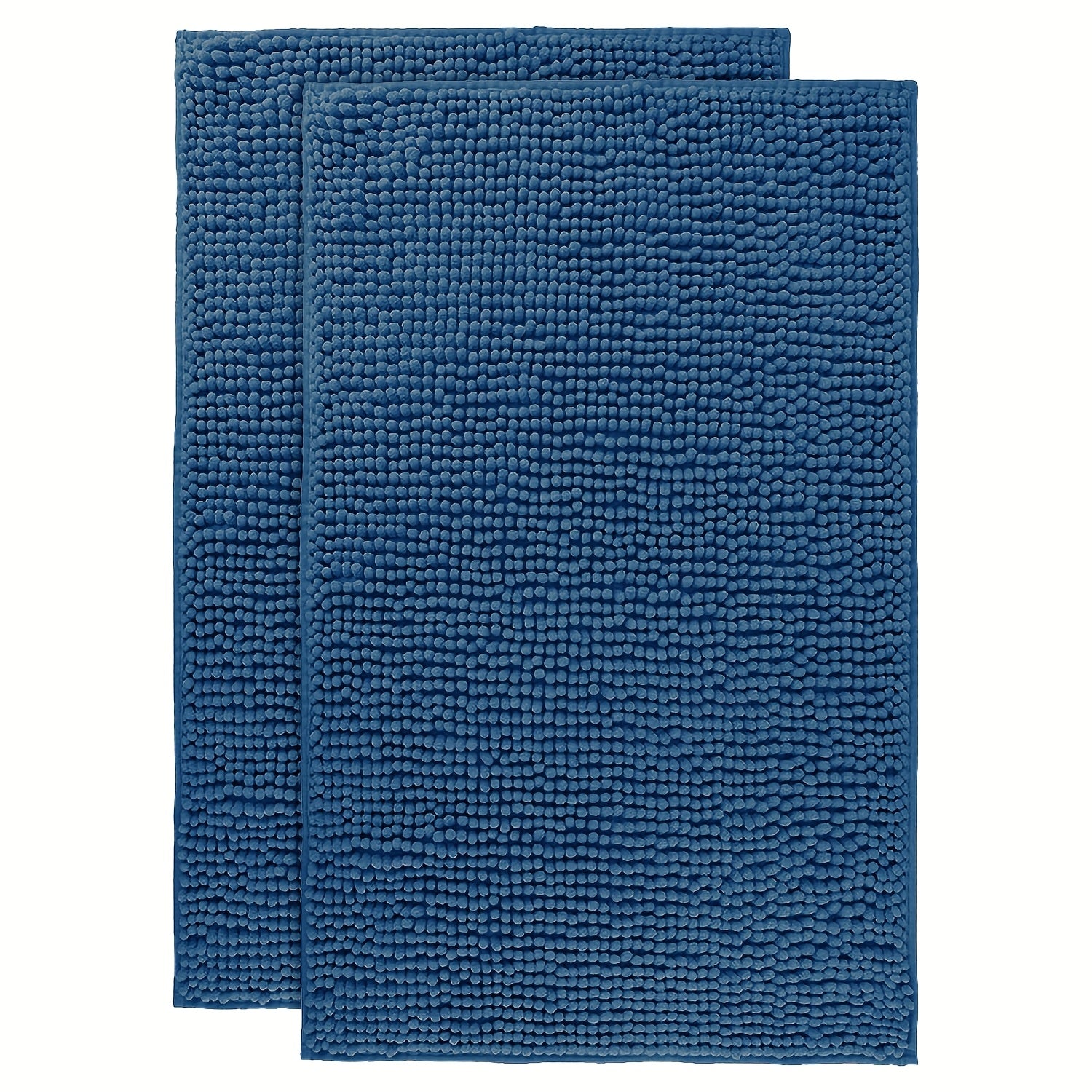 Chenille Bath Rug Extra Thick Soft Absorbent Non-Slip Bathroom Mat Machine Washable, Multiple Sizes & Colors
