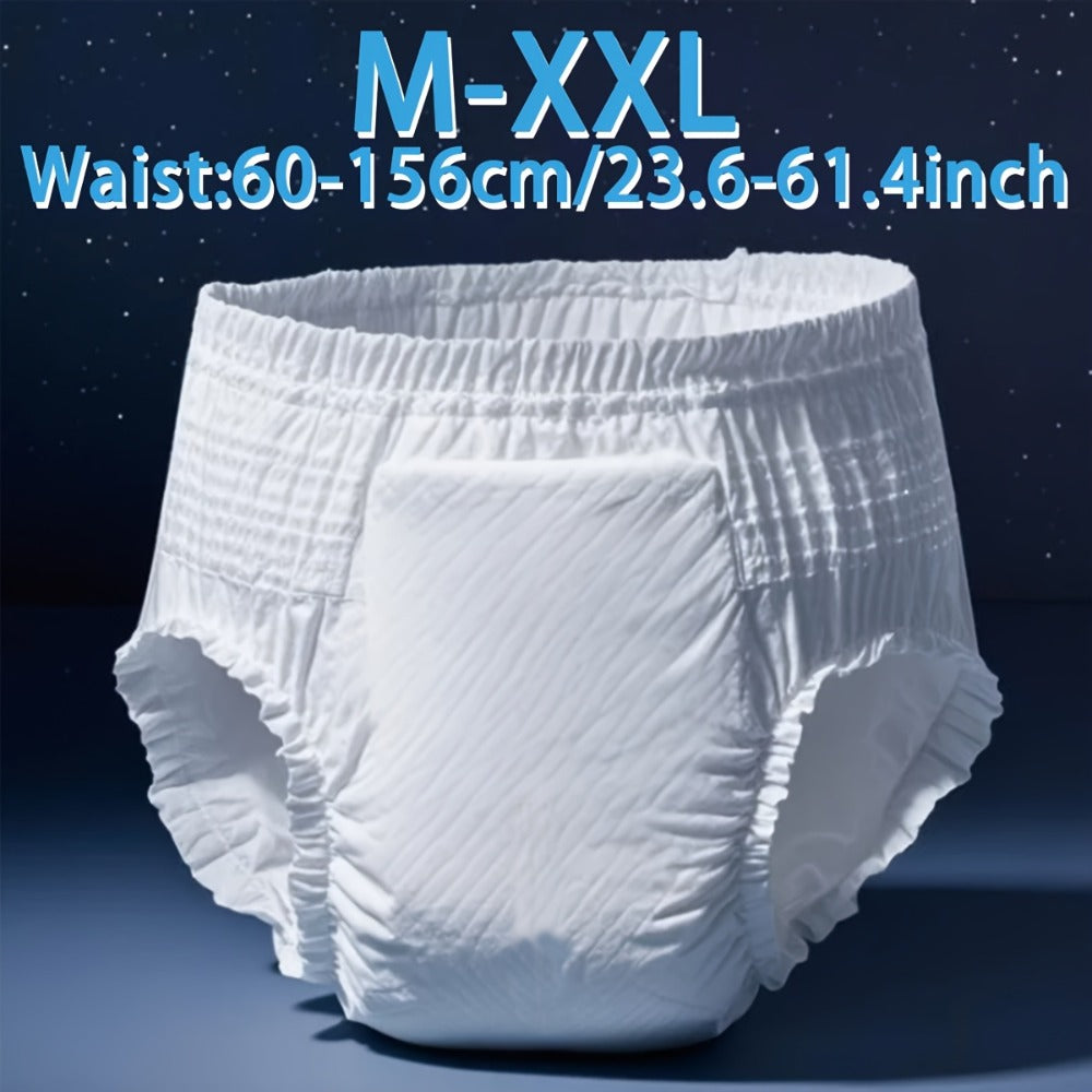 Adult Diapers Incontinence Underwear M-XXL Disposable Pull-On Briefs 8-Hour Leak Protection Unisex Absorbent Pants for Elderly Bedwetting 19 or 30 Pack