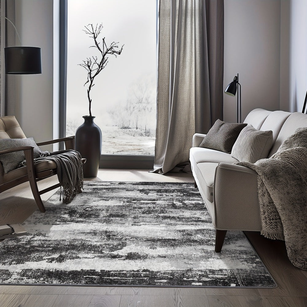 Area Rugs for Living Room Bedroom Machine Washable Non-Slip Backing Large Soft Floor Carpet Modern Abstract Design for Dining Room Home Decor