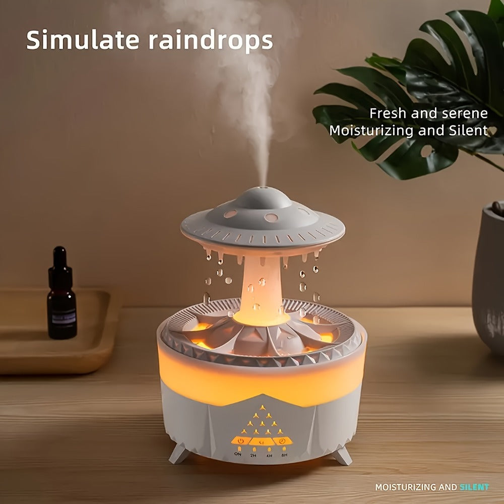 Large Capacity Aroma Diffuser & Humidifier | Intelligent Spray Atomizer with Water Drop Design for Home, Hotel, Restaurant & Office | Cool Mist Air Freshener Scent Diffuser White & Black
