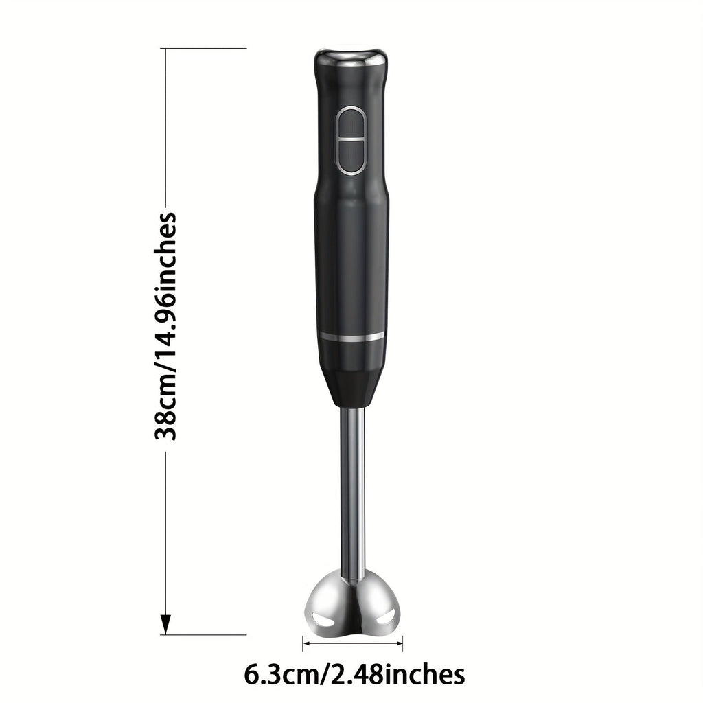 Immersion Blender 400W Handheld Stick Mixer with 2 Speeds & Turbo Mode 304 Stainless Steel Blades ¨C Corded Hand Blender with Detachable Base for Soup Smoothie Puree Baby Food