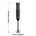 Immersion Blender 400W Handheld Stick Mixer with 2 Speeds & Turbo Mode 304 Stainless Steel Blades ¨C Corded Hand Blender with Detachable Base for Soup Smoothie Puree Baby Food
