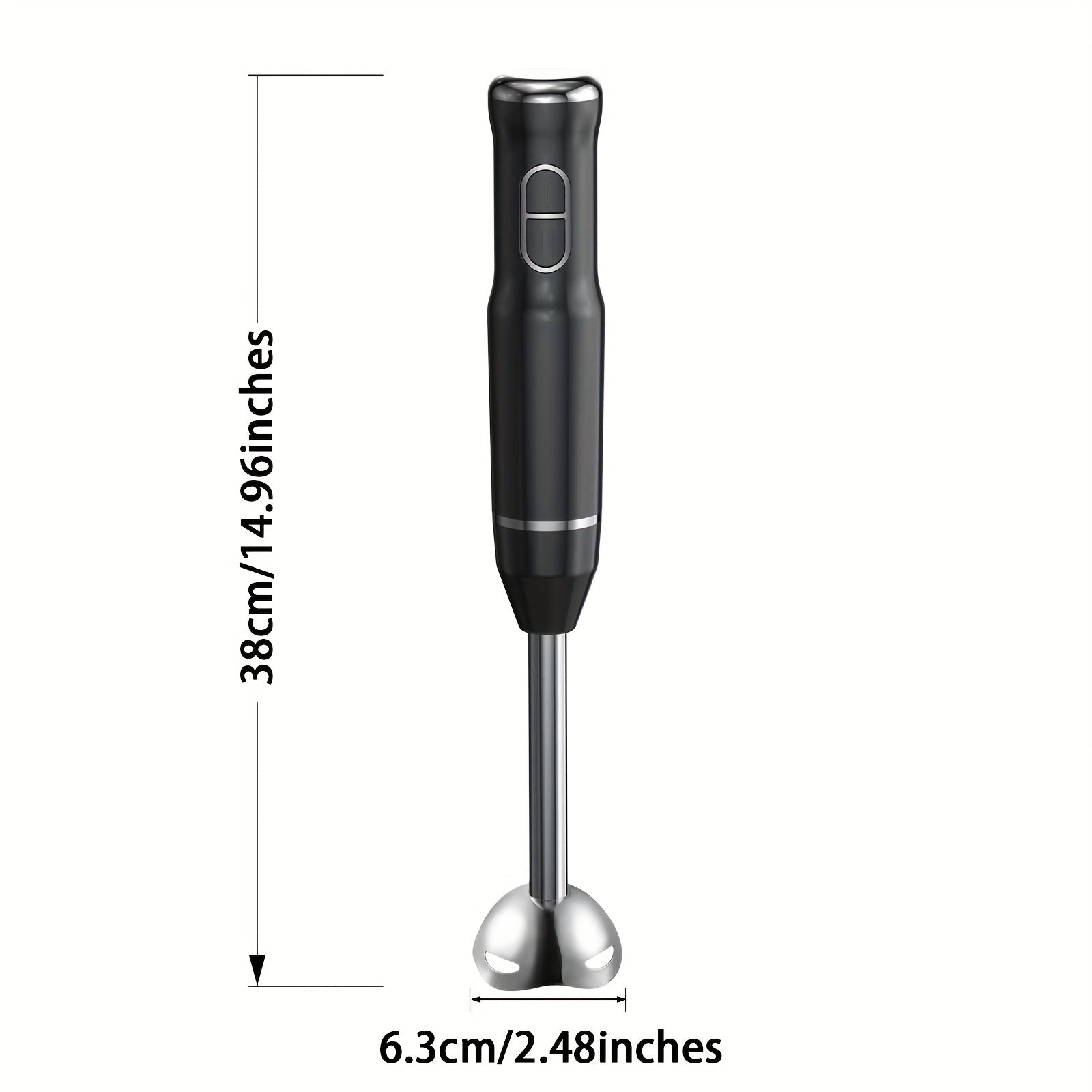 Immersion Blender 400W Handheld Stick Mixer with 2 Speeds & Turbo Mode 304 Stainless Steel Blades ¨C Corded Hand Blender with Detachable Base for Soup Smoothie Puree Baby Food