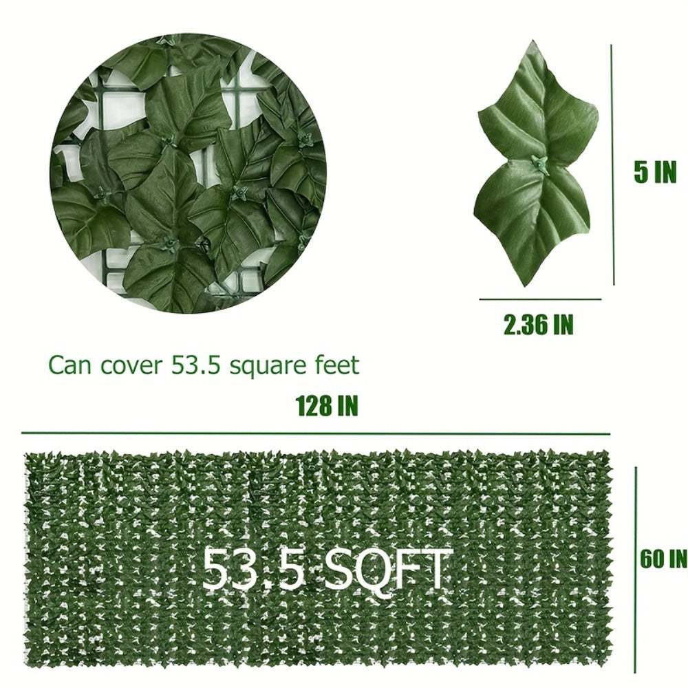 Artificial Ivy Privacy Fence Screen ¨C UV-Resistant Faux Ivy Hedge Panel for Outdoor Patio, Garden, Balcony & Fence Cover | Realistic Greenery Wall Decor | Multiple Sizes Available