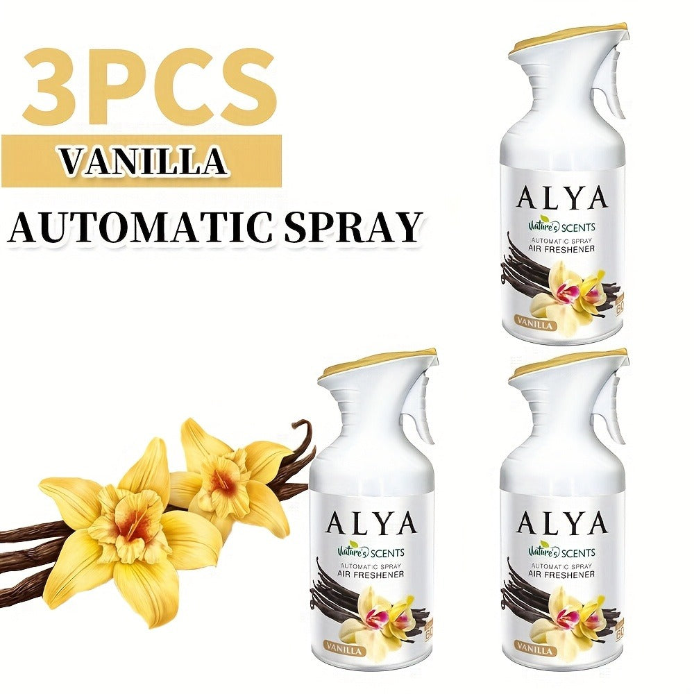 Air Freshener Spray 8.45 oz Aromatherapy Room Spray 1pc or 3pc - 6 Scents Lavender, Vanilla, Cool Linen, Ocean, Mixed Berries & Magnolia, Odor Eliminator for Home, Car, Office, Bathroom, Fabric & Closet