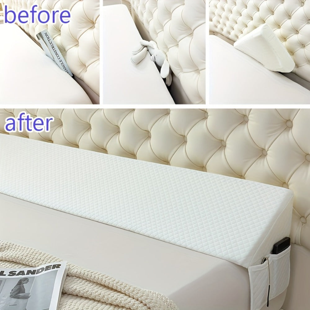 Bed Wedge Pillow Headboard Gap Filler Mattress Wedge Fills 0-7 Inch Gap Between Headboard and Mattress Backrest Pillow Twin Full Queen King