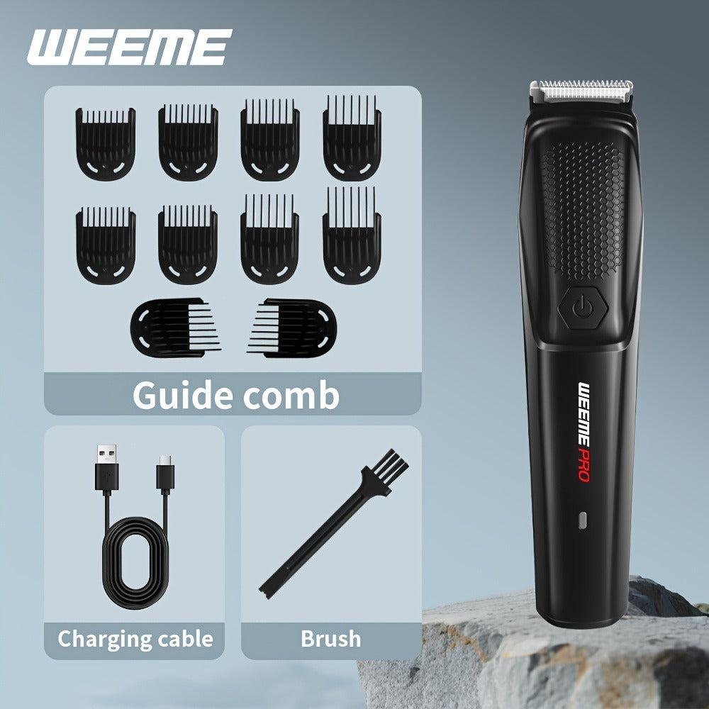 Beard Trimmer for Men Cordless Hair Clipper Electric Shaver Facial Mustache Body Hair Grooming Kit USB Rechargeable All-in-One Grooming Tool Gift for Men Black