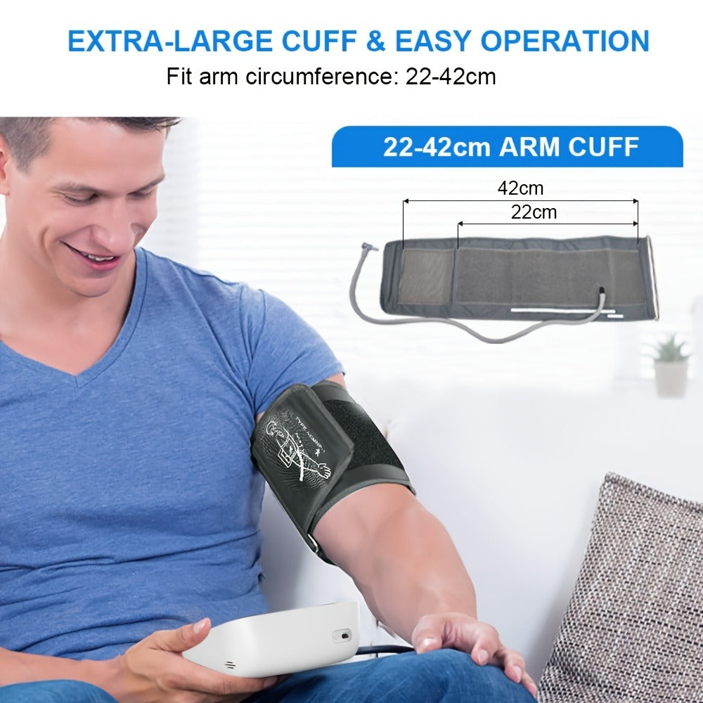 Blood Pressure Monitor Upper Arm - ALPHAMED U80E Automatic Digital Sphygmomanometer with Adjustable Cuff 8.7-17 Inch, 2¡Á90 Group Memory, Large Display for Home Use, Battery Operated