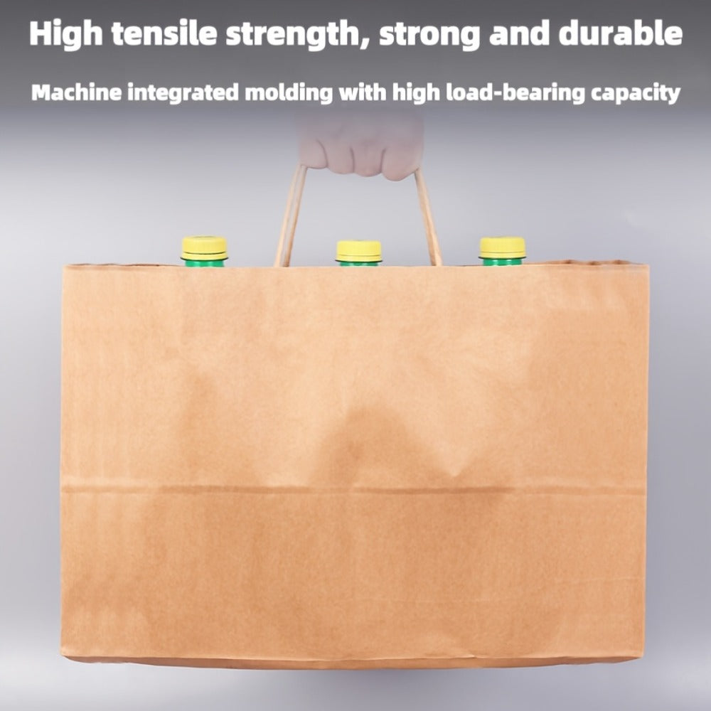 Shopping Bags with Handles 49pcs | 16x6x12 Inch Large Retail Gift Bags Bulk | Clothing Boutique Bags for Birthday, Wedding, Mother's Day, Teacher's Day, Anniversary, Craft Exhibition | White, Brown, Black