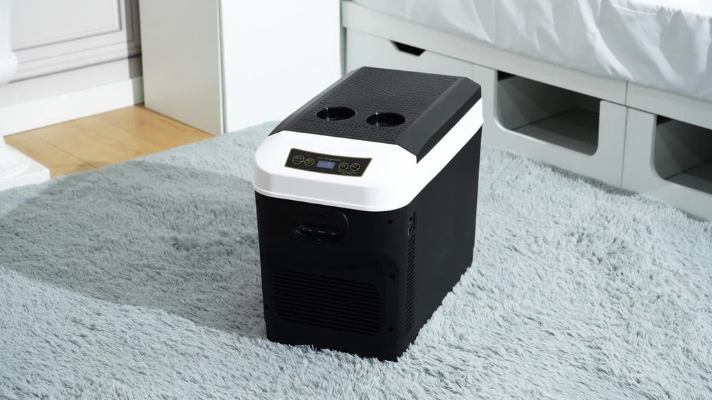 Portable Car Refrigerator Cooler & Warmer, 12V/24V DC & 120V AC Thermoelectric Fridge with Dual-Core Cooling ¨C 23 or 31 Quart Electric Cooler for Camping, RV, Road Trip and Fishing
