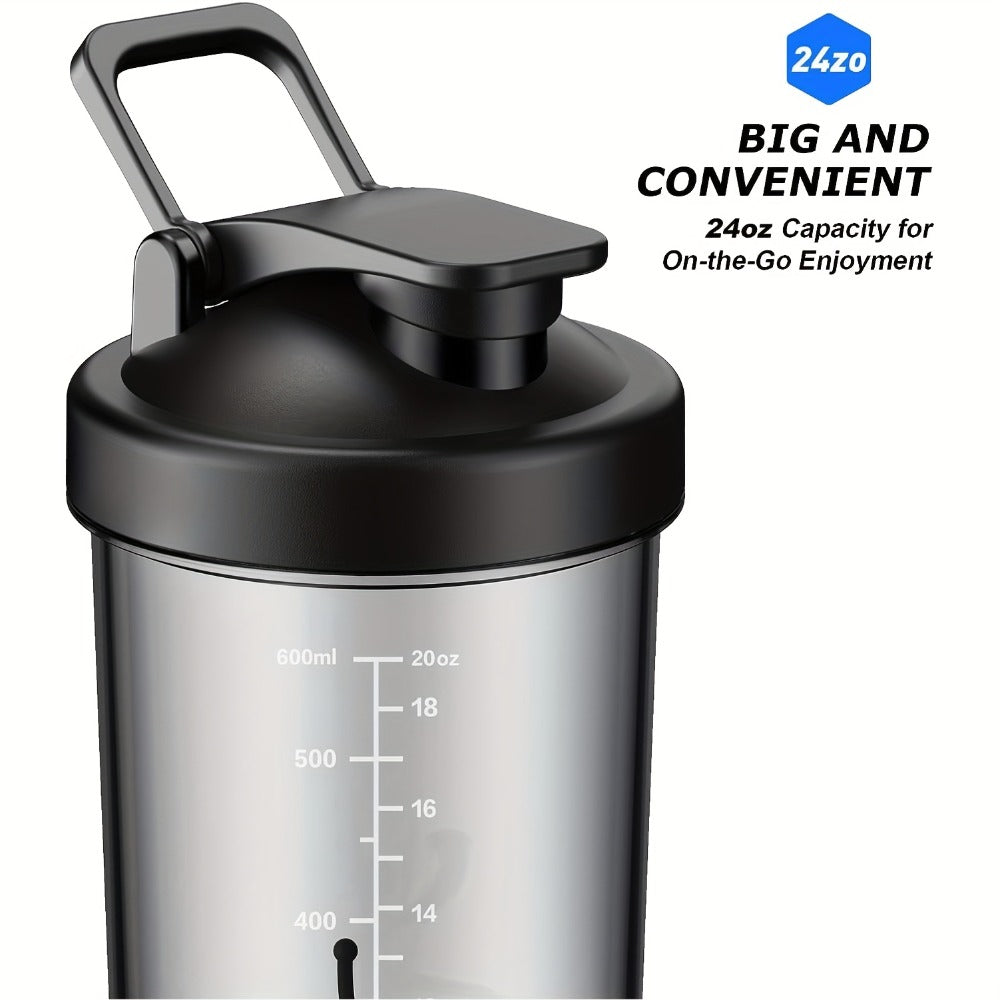 Electric Protein Shaker Bottle 24oz USB Rechargeable Self Stirring Blender Cup BPA Free Portable Gym Mixer for Protein Shakes Meal Replacements Fitness Gift