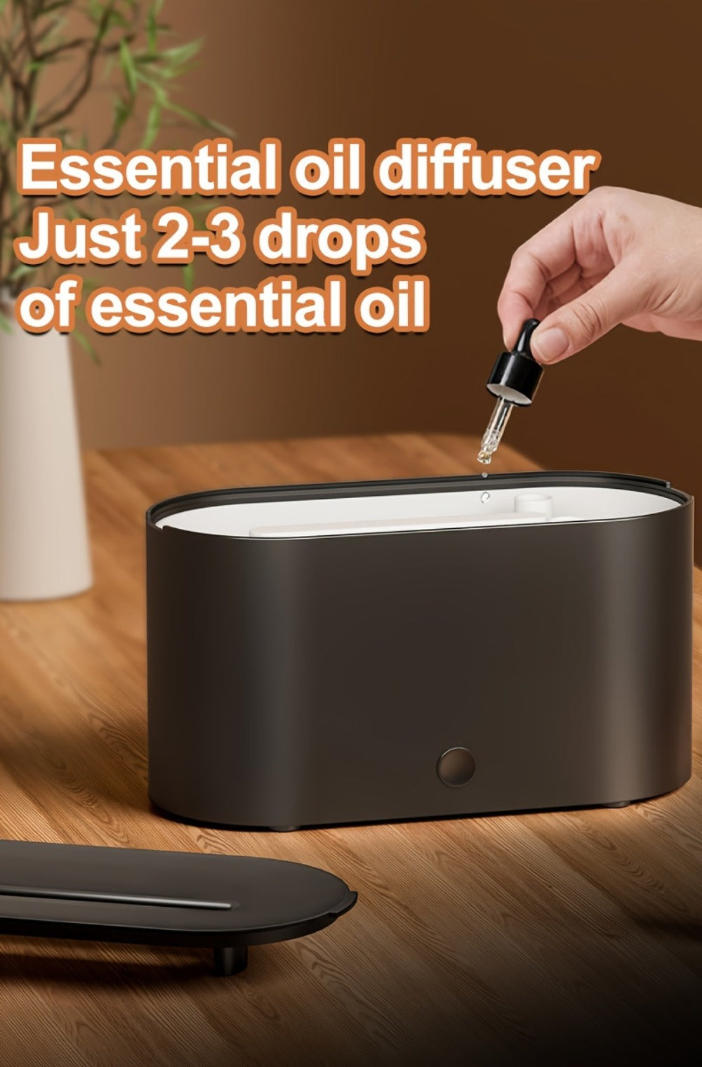 Flame Humidifier USB Mini - 7-Color Flame Atmosphere Light, Aromatherapy & Humidification 2-in-1, 3-Gear Mist Adjustable, Top Fill Design, Romantic Bedroom Decor Night Light, Christmas Gift