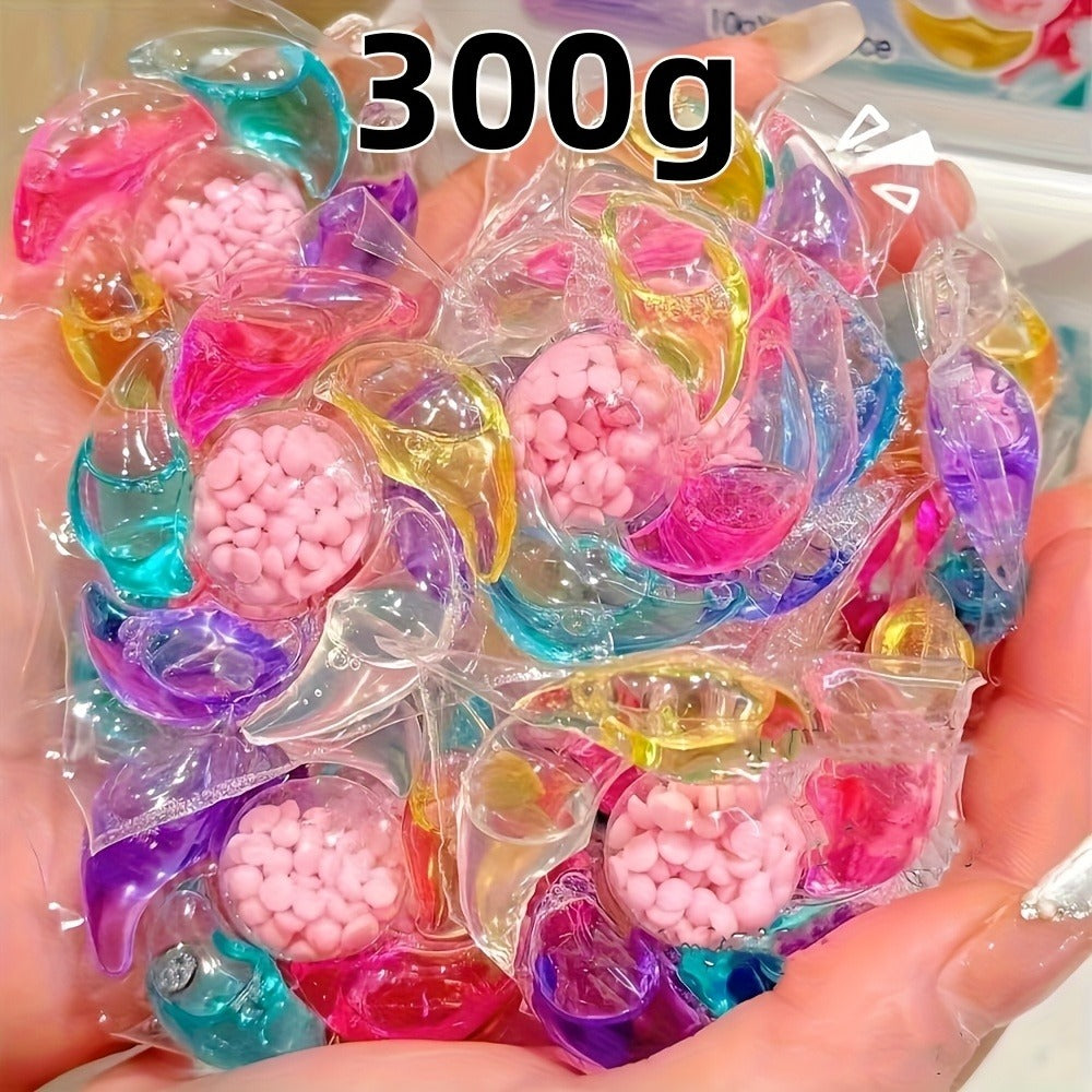 Laundry Gel Beads Six-in-One Concentrated Detergent Pods ¨C Powerful Stain Removal & Long-Lasting Fragrance, 200g / 300g / 600g Pack
