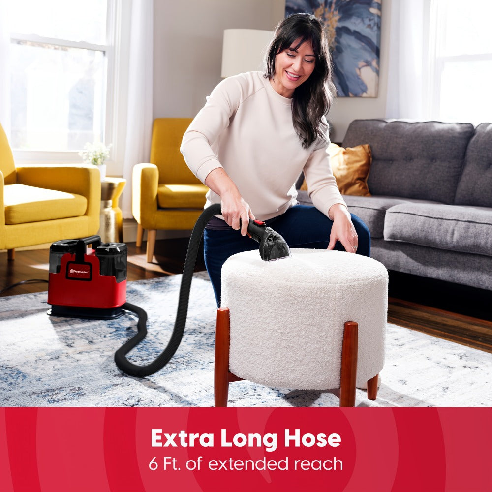 Portable Carpet Spot Cleaner Machine 17KPa Upholstery Stain Remover with Versatile Tools for Pet Stains Area Rugs Couches Car Seats Fabric