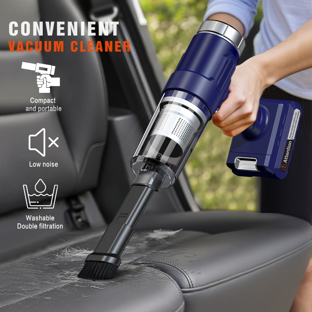 Mini Handheld Cordless Vacuum Cleaner USB Rechargeable with Crevice Tool - 4Kpa Suction One-Click Dust Cup Empty for Home, Furniture, Pet Hair & Hard-to-Reach Areas, Lightweight Portable, Multiple Colors